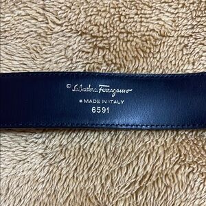 Salvatore Ferragamo Black Belt Luxurious Leather Accessory